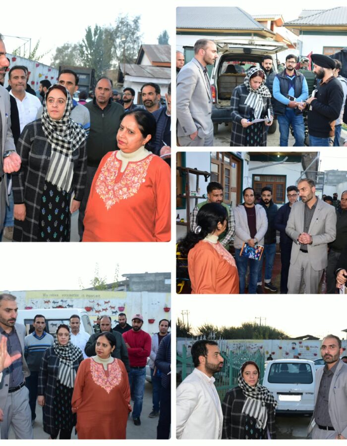 Mandeep Kaur inspects ABC Facility at Tengpora; Directs Strengthening of Animal Care and Operational Arrangements