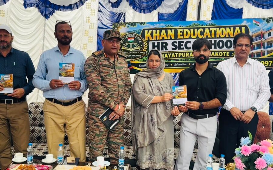 BEYOND THE BORDER’s author Mohd Aaqib Khan facilitated by Khan Educational Higher Secondary School, Manjakote