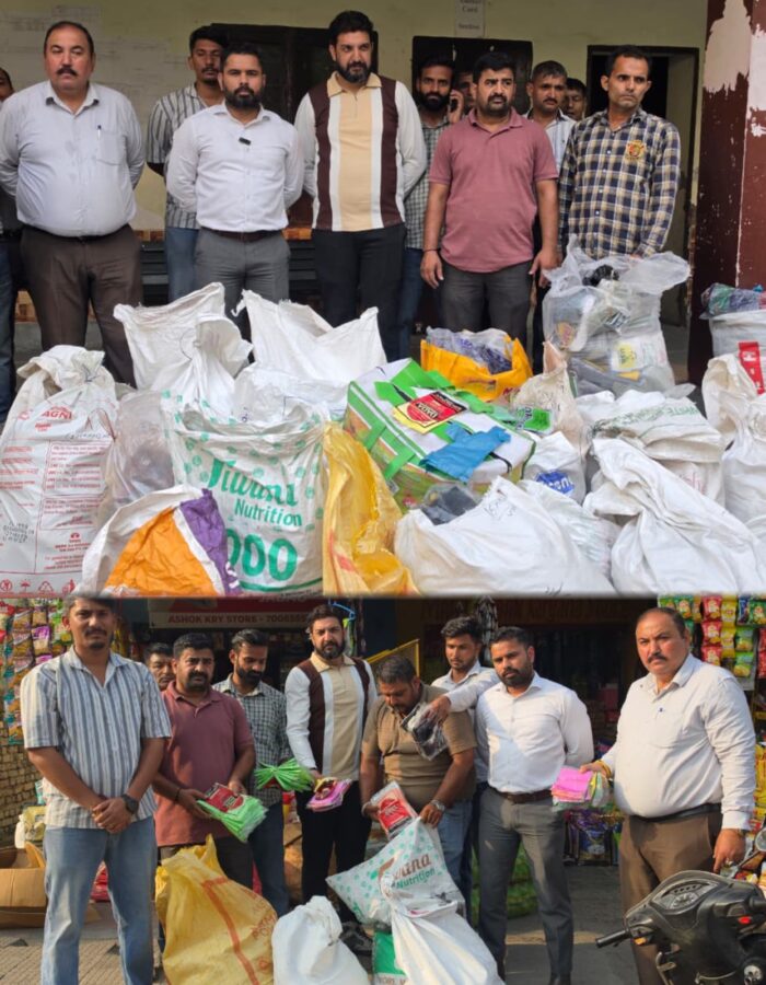 MC Kathua intensifies enforcement against banned polythene, seizes 12 quintals of prohibited material