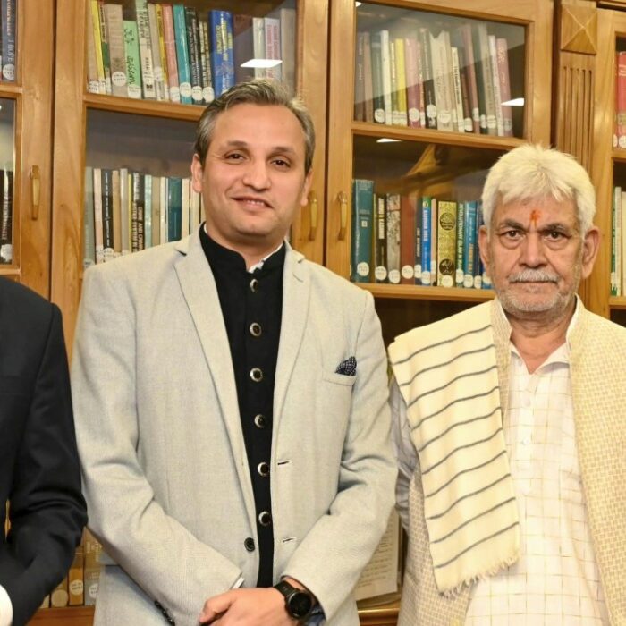 LG Manoj Sinha Interacts with 2011-Batch IFS Officers at Lok Bhavan, Srinagar